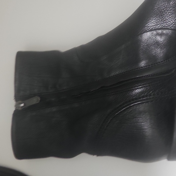 Sam Edelman Hilary Black Leather 3/4 Pointed Toe Boots 9M - Picture 14 of 15